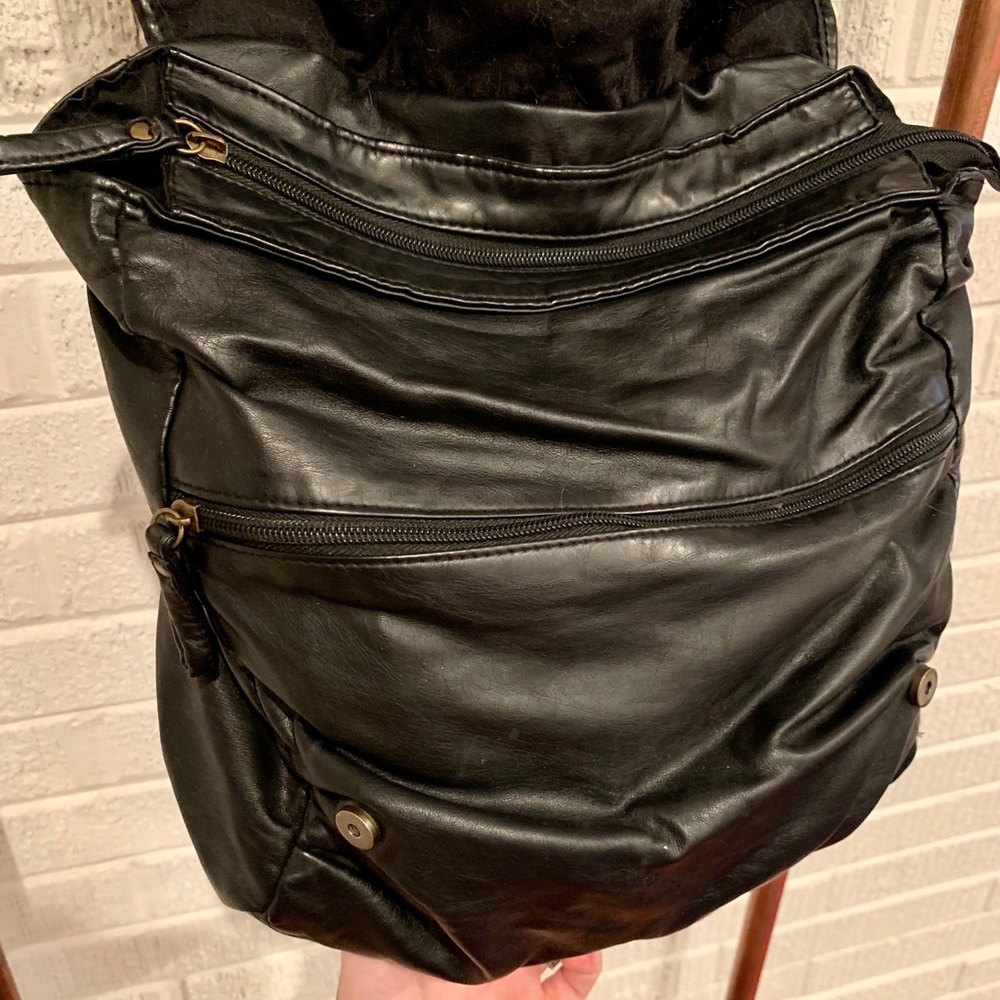 Vegan Leather Backpack - Picture 4 of 4